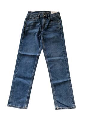 American Eagle '90s Straight Jeans Women's Size 2 26W High Rise Stretch Blue NWT
